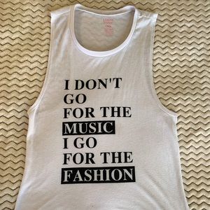 Casual Friday Muscle Tank White Small